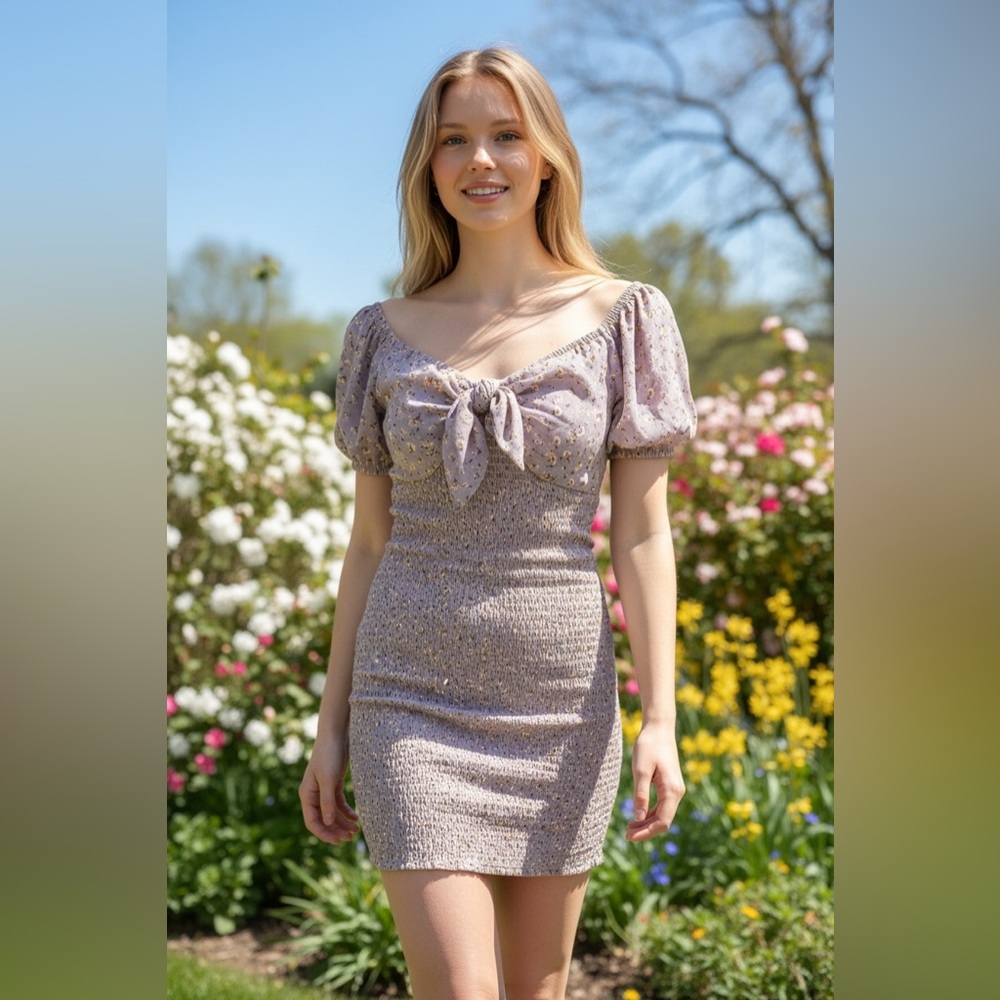 Iris Strapless Lavender Dress - Picture 5 of 5